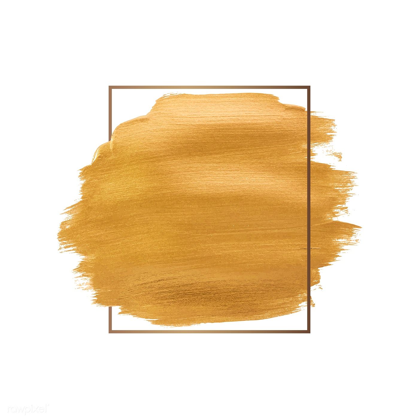Golden Shimmery Brush Stroke Badge Vector Free Image 1400x1400 Golden Shimmery Brush Stroke Badge Vector Free Image