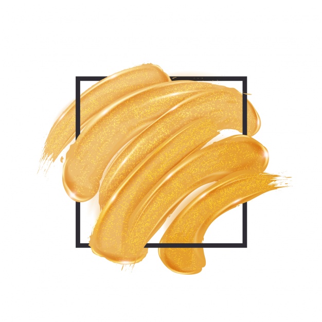 Gold Brush Strokes Inside A Square Vector Premium Download 626x626 Gold Brush Strokes Inside A Square Vector Premium Download