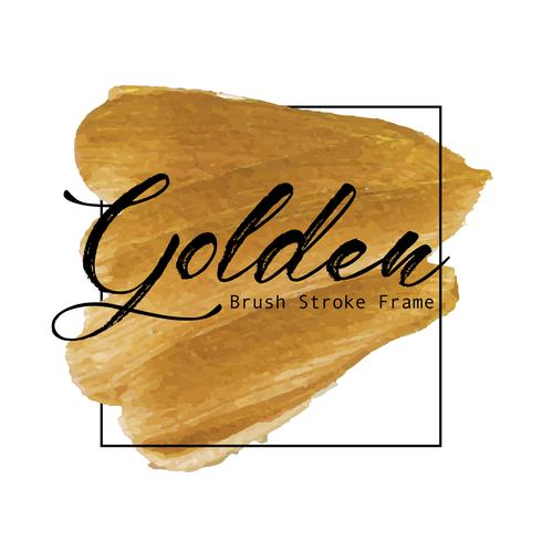 Golden Brush Stroke Frame, Gold Texture Paint Stain, Vector 490x490 Golden Brush Stroke Frame, Gold Texture Paint Stain, Vector