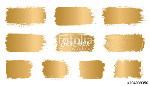 Vector Golden Brush Stroke, Banner, Paint Brush, Line Or Texture 500x286 Vector Golden Brush Stroke, Banner, Paint Brush, Line Or Texture