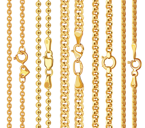 Golden Chains With Clasp Vector Free Download 600x528 Golden Chains With Clasp Vector Free Download