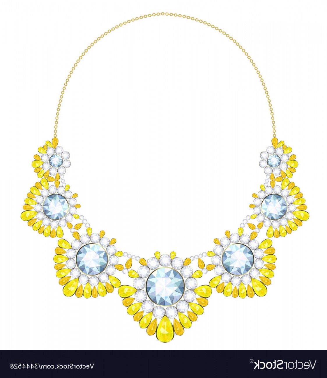 Necklace On A Gold Chain Vector Newwaysys 1123x1296 Necklace On A Gold Chain Vector Newwaysys