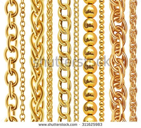 Set Of Realistic Vector Golden Chains Vector Illustration Of Gold 450x409 Set Of Realistic Vector Golden Chains Vector Illustration Of Gold