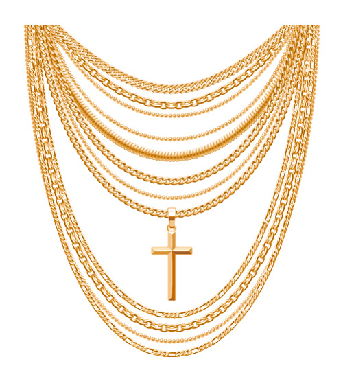 Shiny Gold Chains Vector Illustration Free Download 500x536 Shiny Gold Chains Vector Illustration Free Download