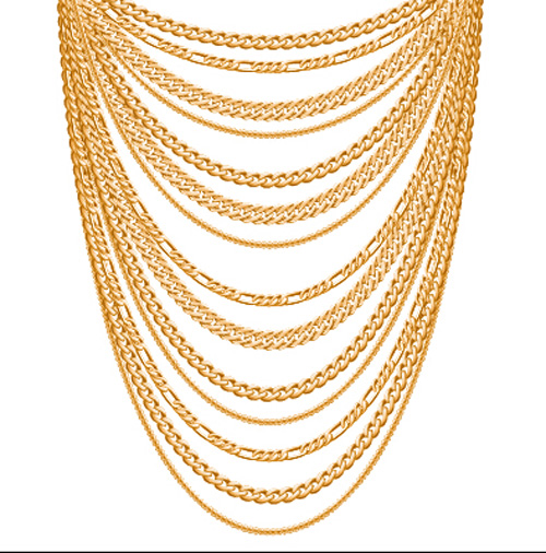Shiny Gold Chains Vector Illustration Free Download 500x506 Shiny Gold Chains Vector Illustration Free Download