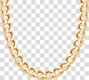 300x270 Gold Colored Chain Necklace Illustration, Earring Necklace