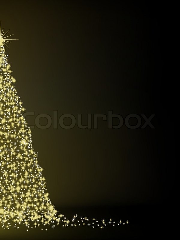 Abstract Golden Christmas Tree On Stock Vector Colourbox 600x800 Abstract Golden Christmas Tree On Stock Vector Colourbox