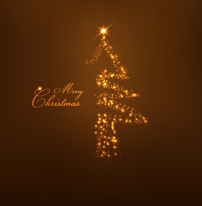 Golden Christmas Tree Light Effect Vector Material Over Millions 783x800 Golden Christmas Tree Light Effect Vector Material Over Millions