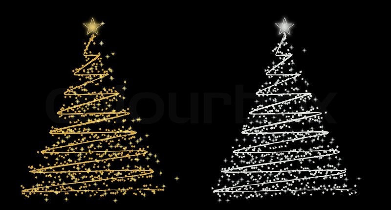 Set Of Rwo Vector Christmas Tree 800x429 Set Of Rwo Vector Christmas Tree