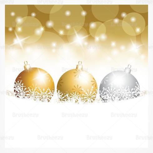 490x490 Gold Christmas Ornament Vector Wallpaper