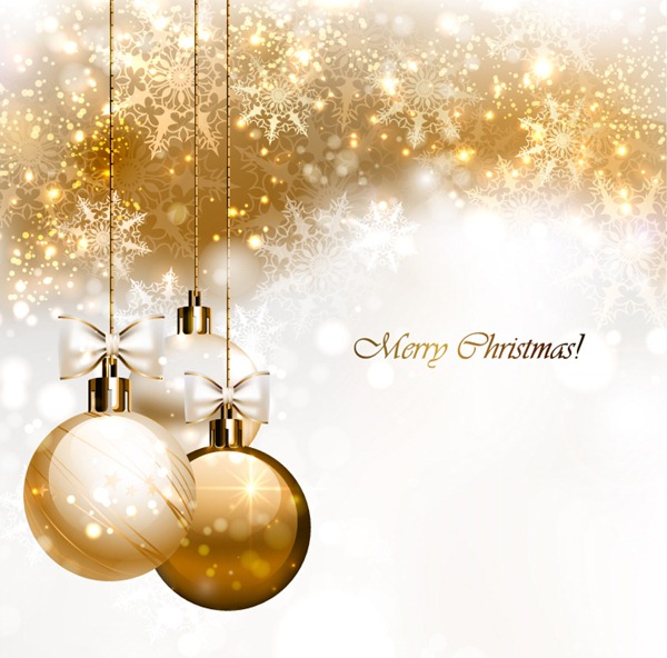 600x592 Exquisite Lob Golden Christmas Vector Graphics My Free