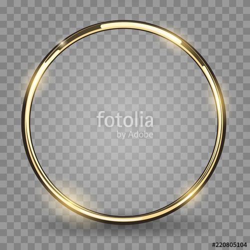 Gold Ring Golden Metal Circle, Shiny Metallica Rounded Frame 500x500 Gold Ring Golden Metal Circle, Shiny Metallica Rounded Frame