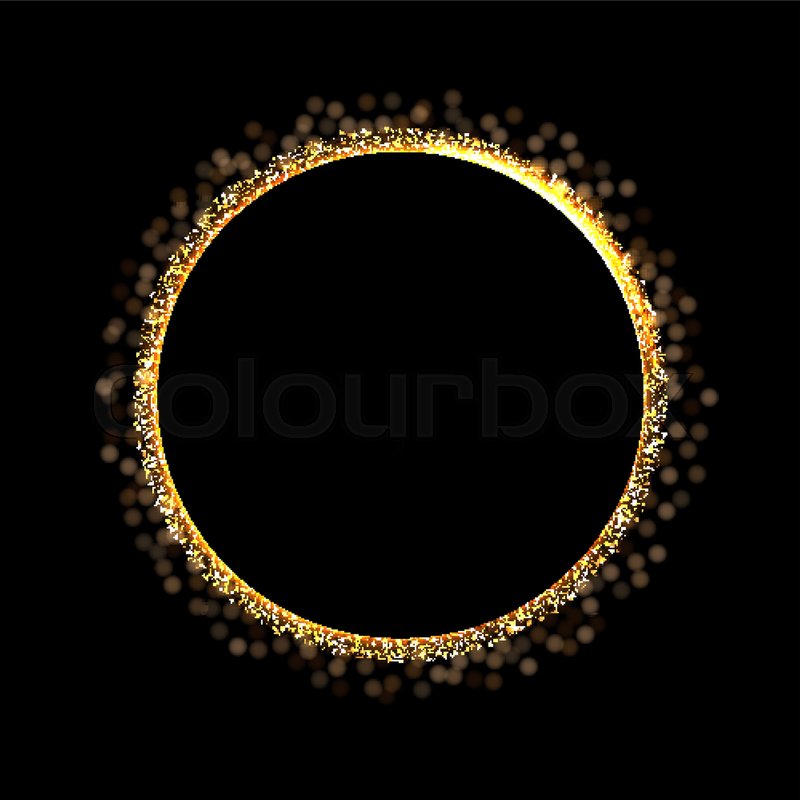 Golden Ring On Black Background Stock Vector Colourbox 800x800 Golden Ring On Black Background Stock Vector Colourbox