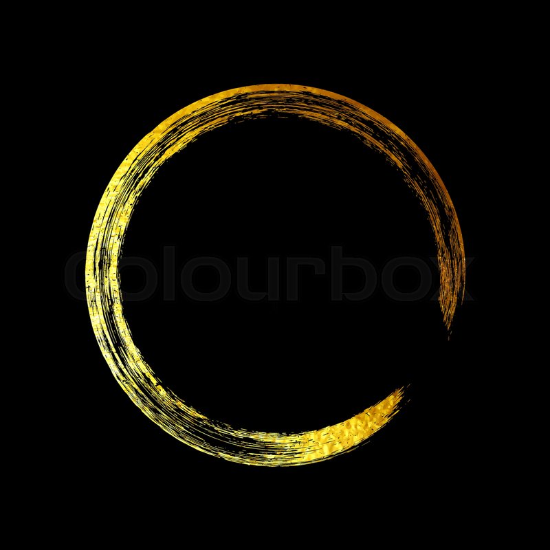 Vector Golden Brush Circle Round Stock Vector Colourbox 800x800 Vector Golden Brush Circle Round Stock Vector Colourbox