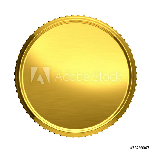 Gold Coin Vector Illustration Isolated On White Background 500x500 Gold Coin Vector Illustration Isolated On White Background