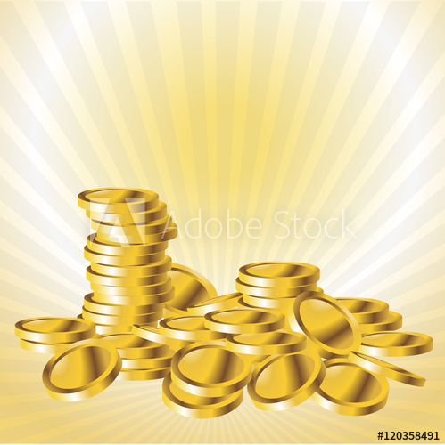 Stack Of Gold Coin Vector Illustration Coin Money, Golden Coins 499x500 Stack Of Gold Coin Vector Illustration Coin Money, Golden Coins