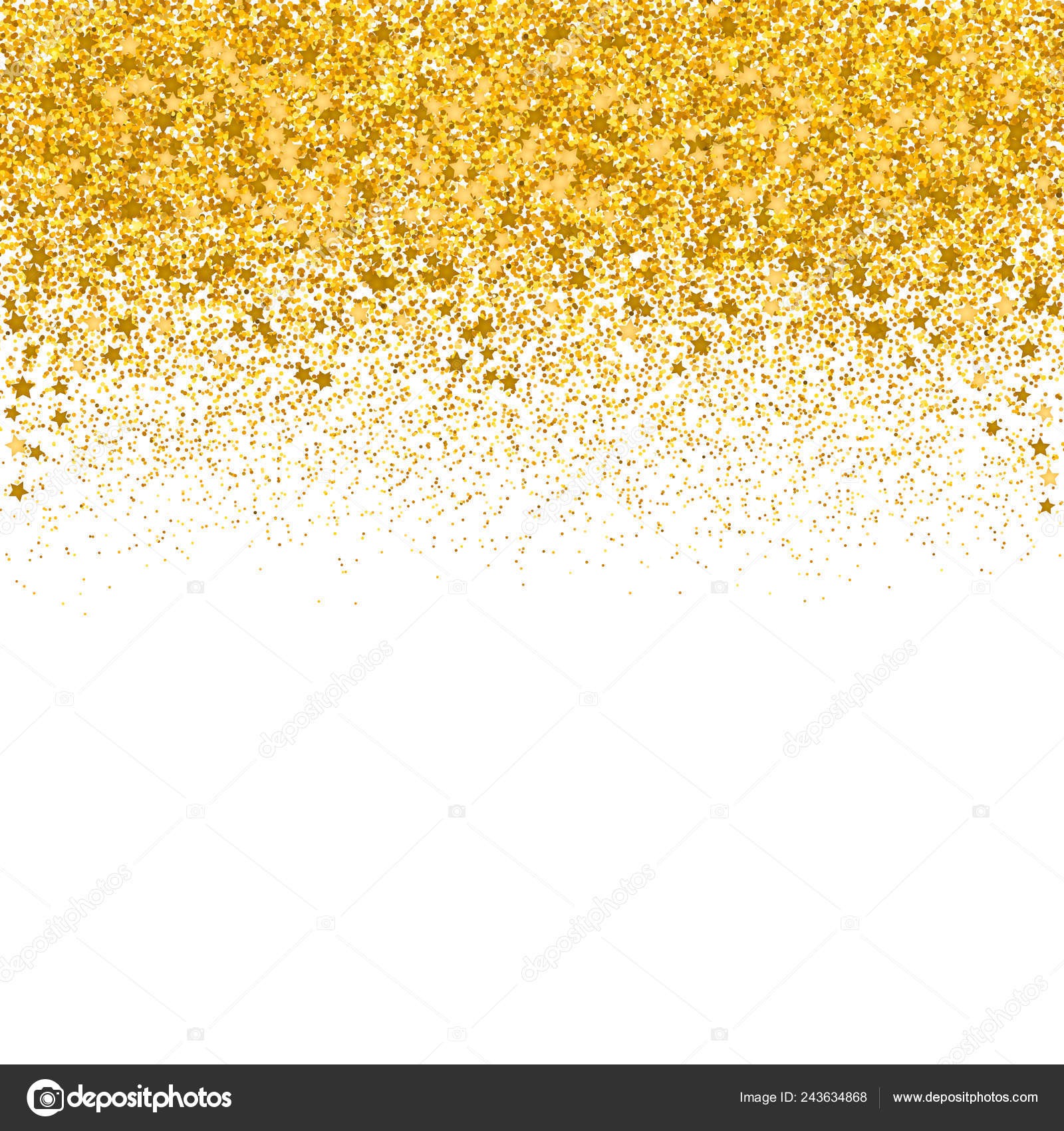 Gold Confetti Border 1600x1700 Gold Confetti Border