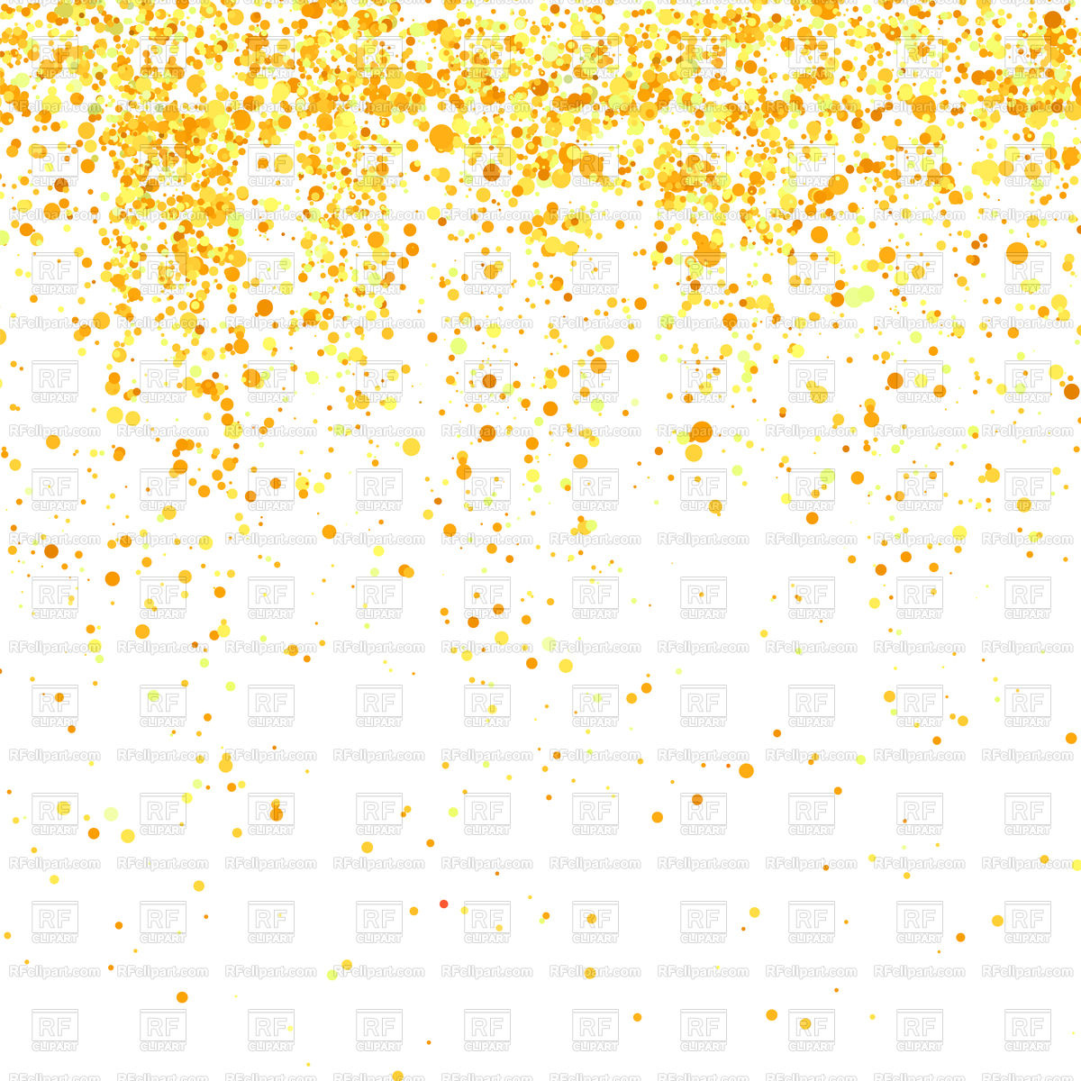 Gold Confetti Pattern Isolated On White Background Vector Image 1200x1200 Gold Confetti Pattern Isolated On White Background Vector Image
