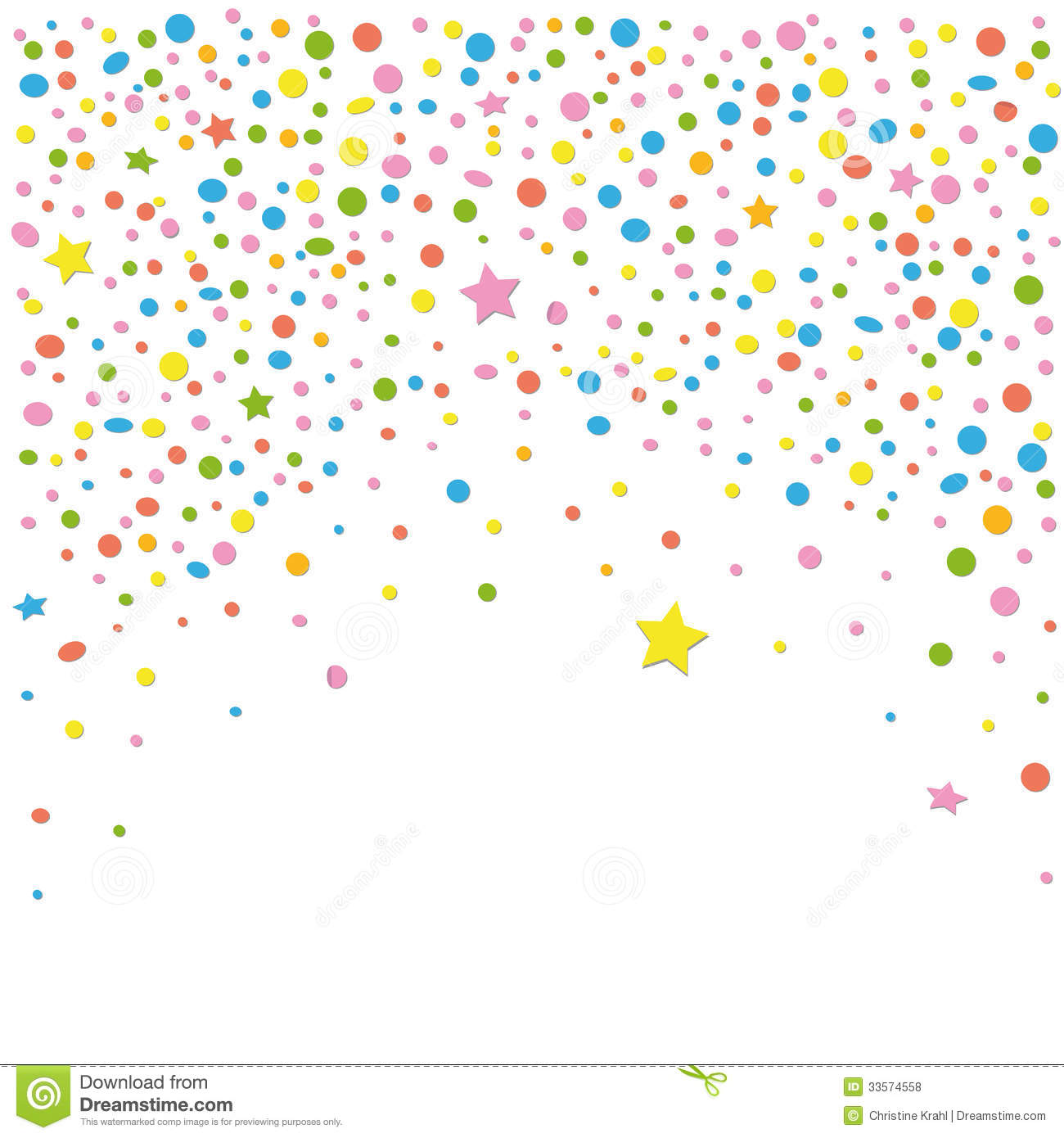 Gold Confetti Vector Free