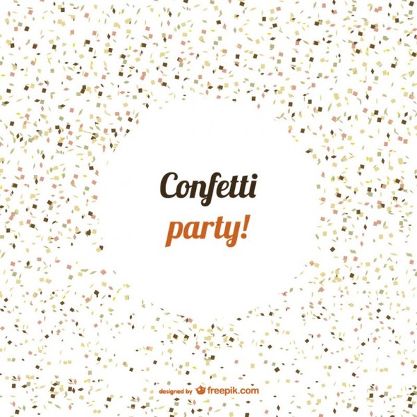 600x600 Confetti Party Free Vector Free Vectors Ui Download