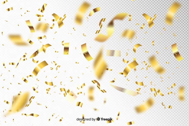 Gold Confetti Vector Free at Vectorified.com | Collection of Gold ...