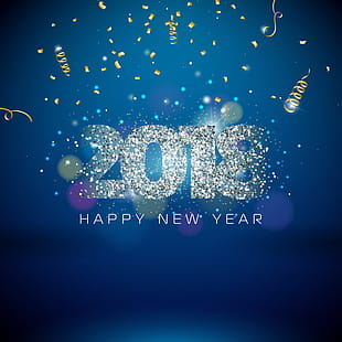 310x310 Free Download New Year Illustration With Golden Confetti
