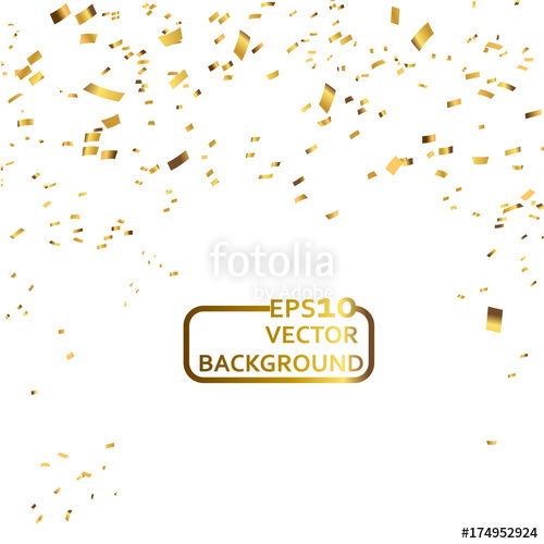 500x500 Abstract Background Celebration Gold Confetti Vector Background