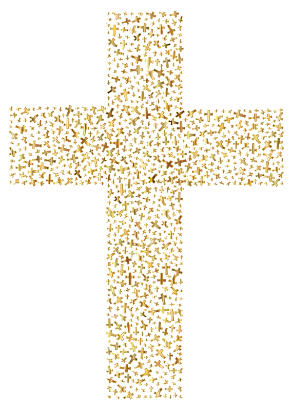 Gold Cross Vector