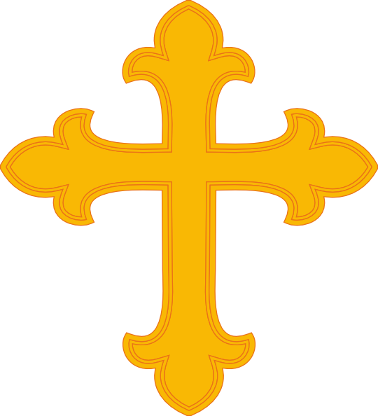 540x594 Gold Cross Clip Art