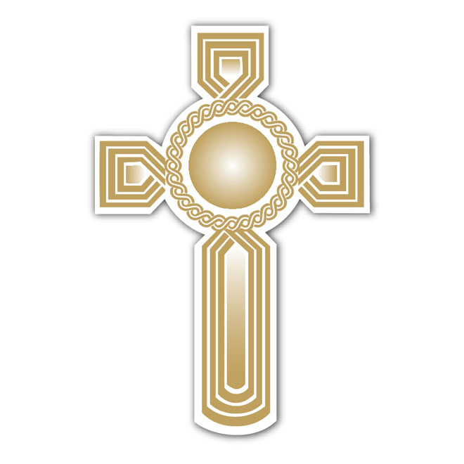660x660 Golden Cross Image Free Vector