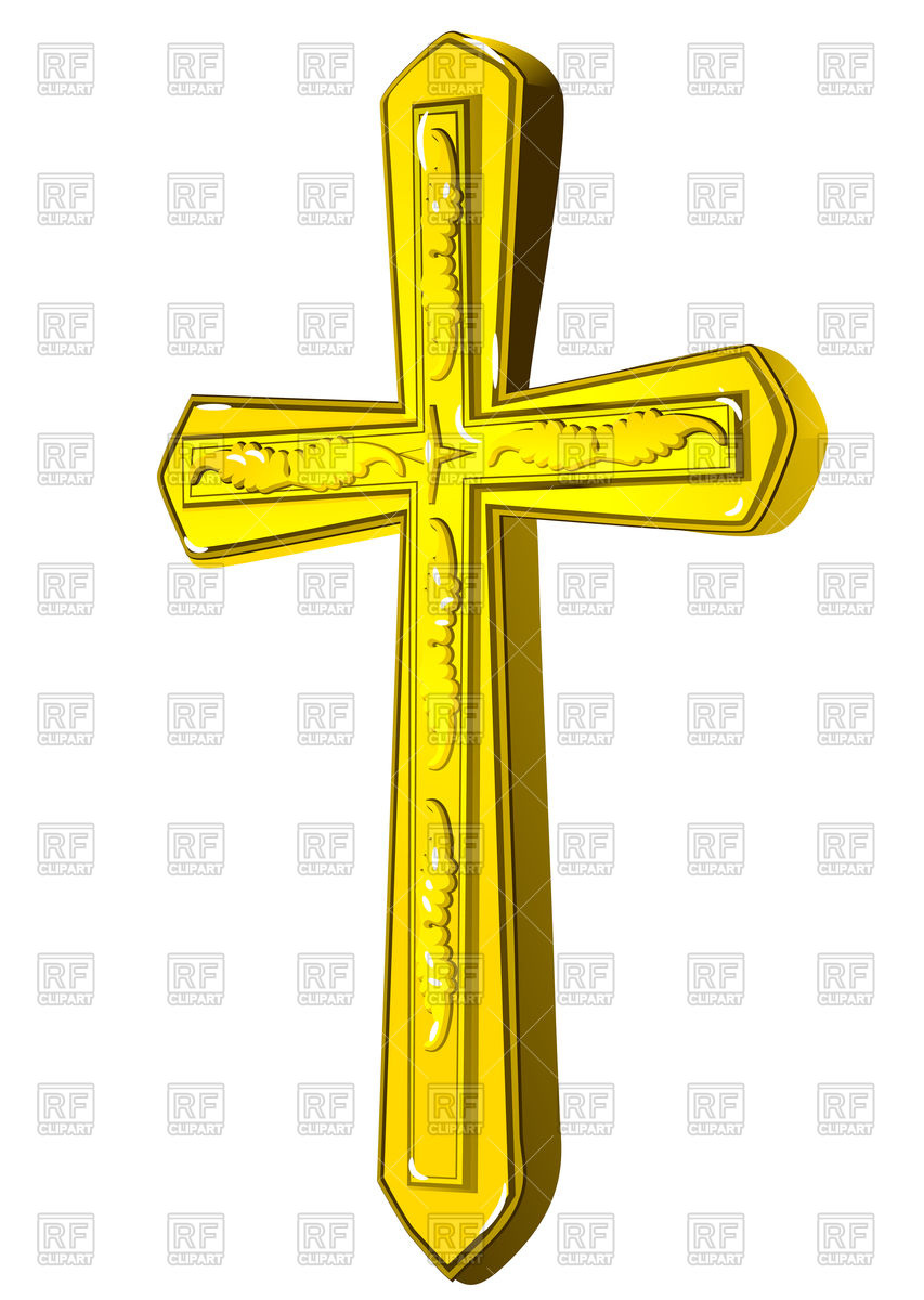 Gold Cross Vector at Collection of Gold Cross Vector