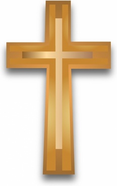 232x368 Vector Gold Cross Free Vector Download