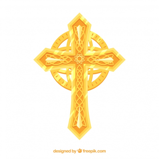 626x626 Flat Ornamental Cross Vector Free Download