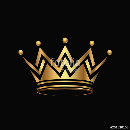 Golden Crown Logo Abstract Design Vector Stock Image And Royalty 500x500 Golden Crown Logo Abstract Design Vector Stock Image And Royalty