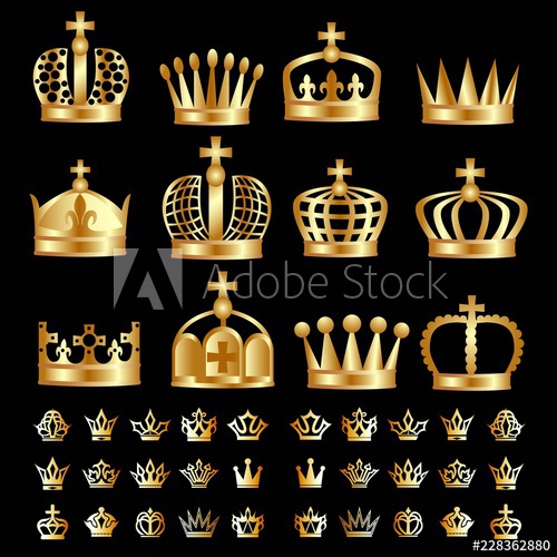 Mega Collection Golden Crown Logo Vector 500x500 Mega Collection Golden Crown Logo Vector