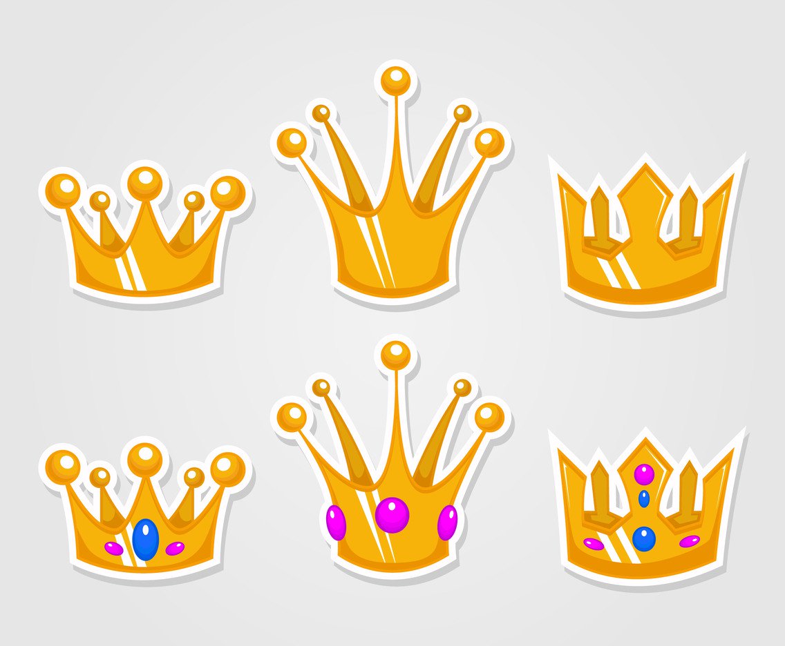 1136x936 Cartoon Gold Crown Vectors Vector Art Graphics
