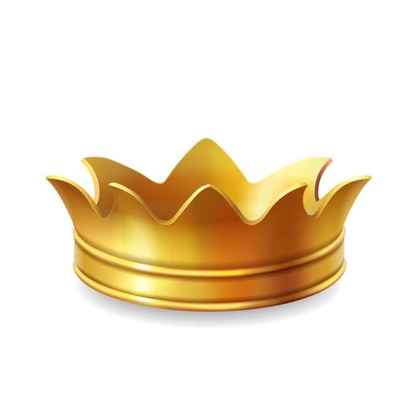588x588 Golden Crown Vector Illustration Free Download