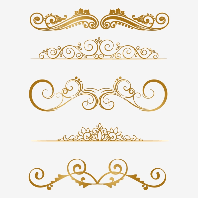 640x640 Gold Lace Design, Gold Lace, European Gold Borders, Golden Borders