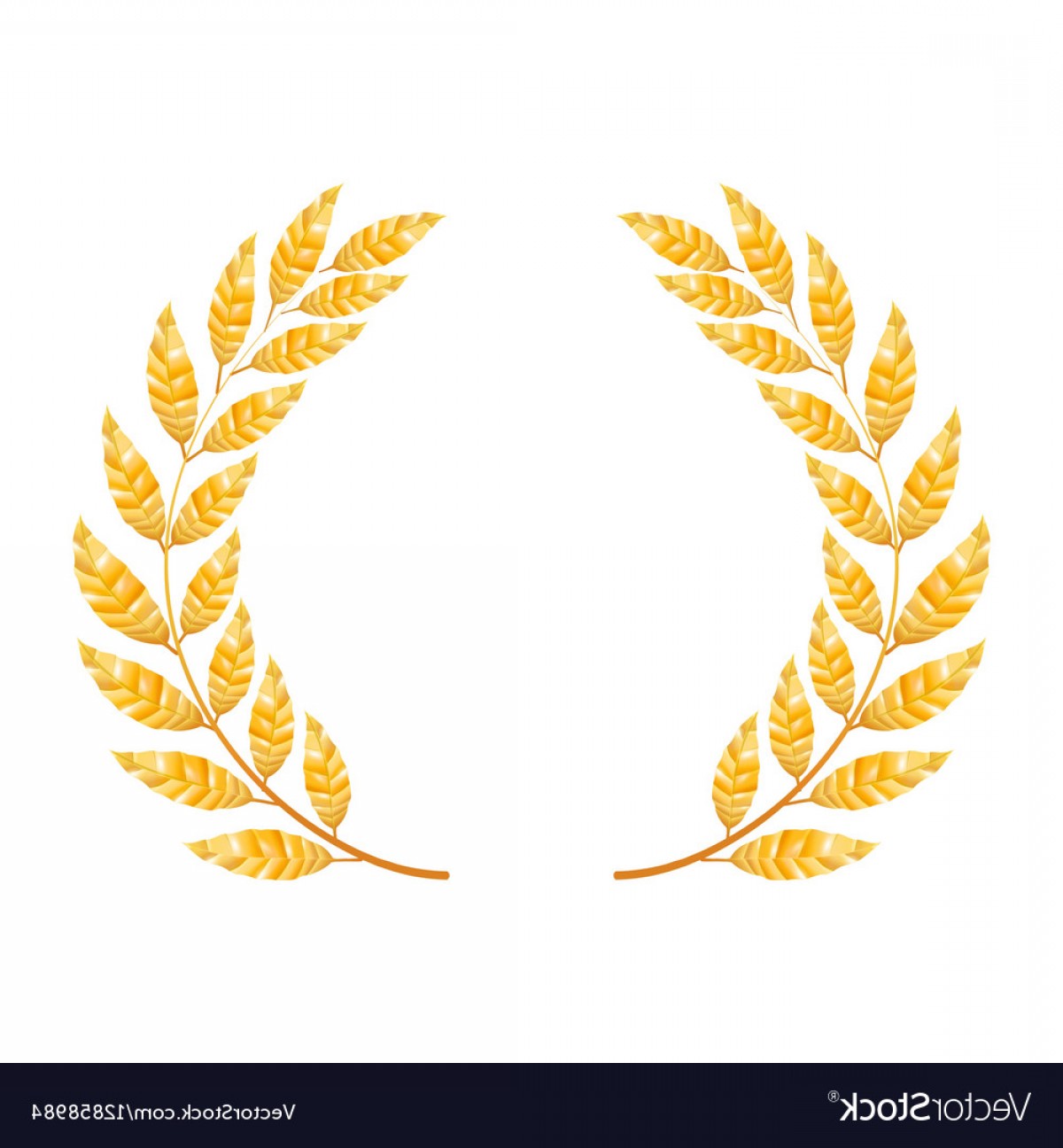 1200x1296 Gold Laurel Shine Wreath Award Design Vector Soidergi