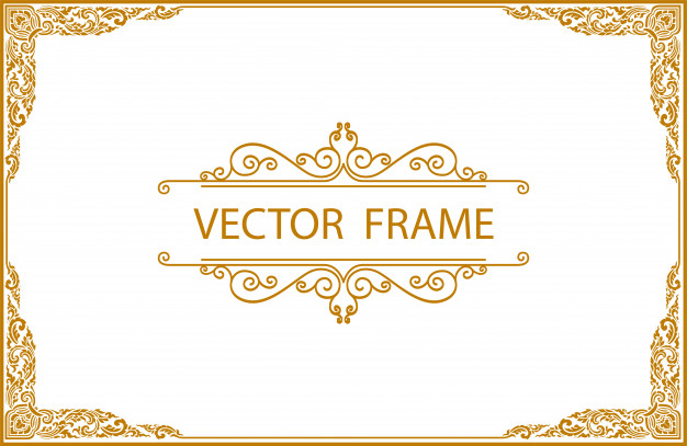 626x407 Gold Border Design Vector Premium Download