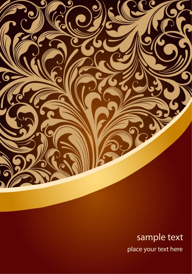 626x892 Golden Brochure Design Vector Free Download