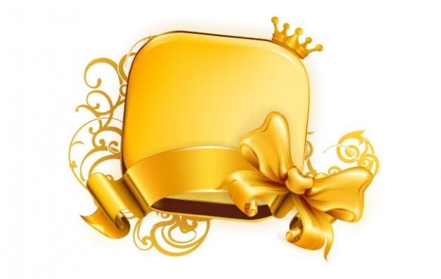 626x396 Golden Design Element Vector Free Download