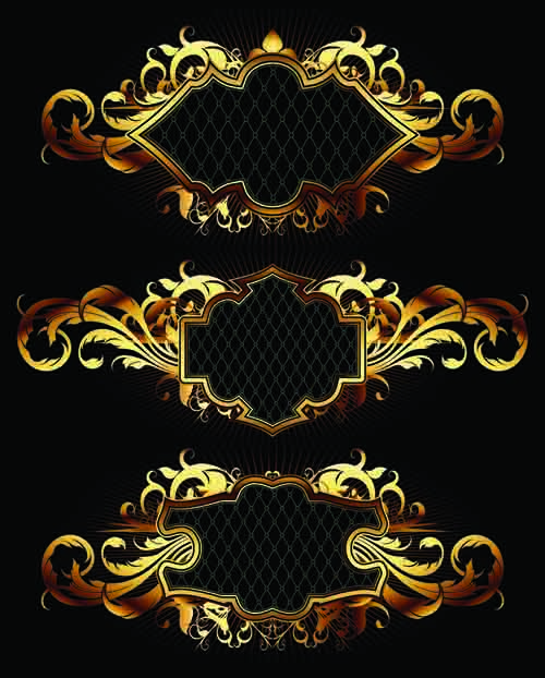 500x622 Luxurious Gold Design Elements Vector Labels Free Download