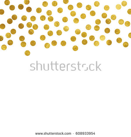 450x470 Gold Polka Dot Clipart