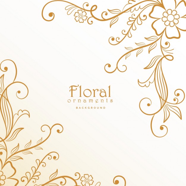 626x626 Golden Floral Ornaments Vector Free Download