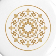190x190 Plates With Golden Floral Ornaments Vector Small Buttons