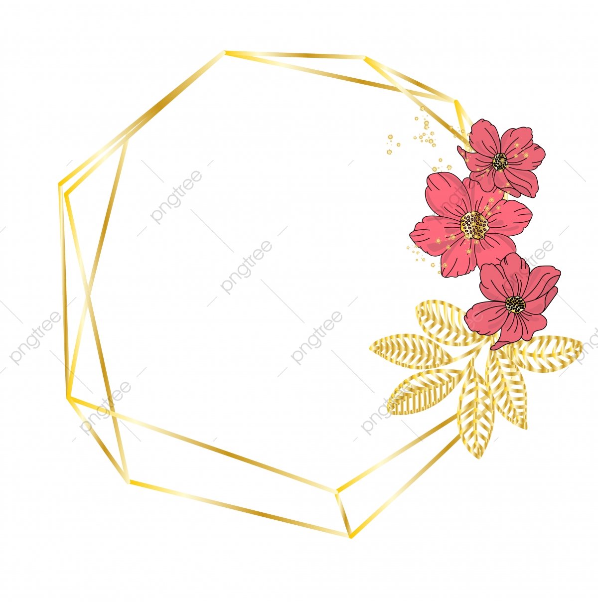 Gold Floral Vector At Vectorified.com | Collection Of Gold Floral ...