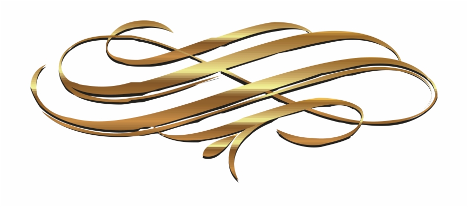 920x407 Euclidean Gold Ribbon Transprent Png Free Download
