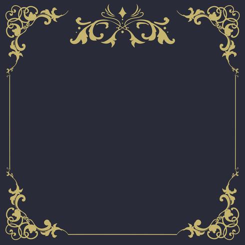 490x490 Vintage Flourish Ornament Frame Vector