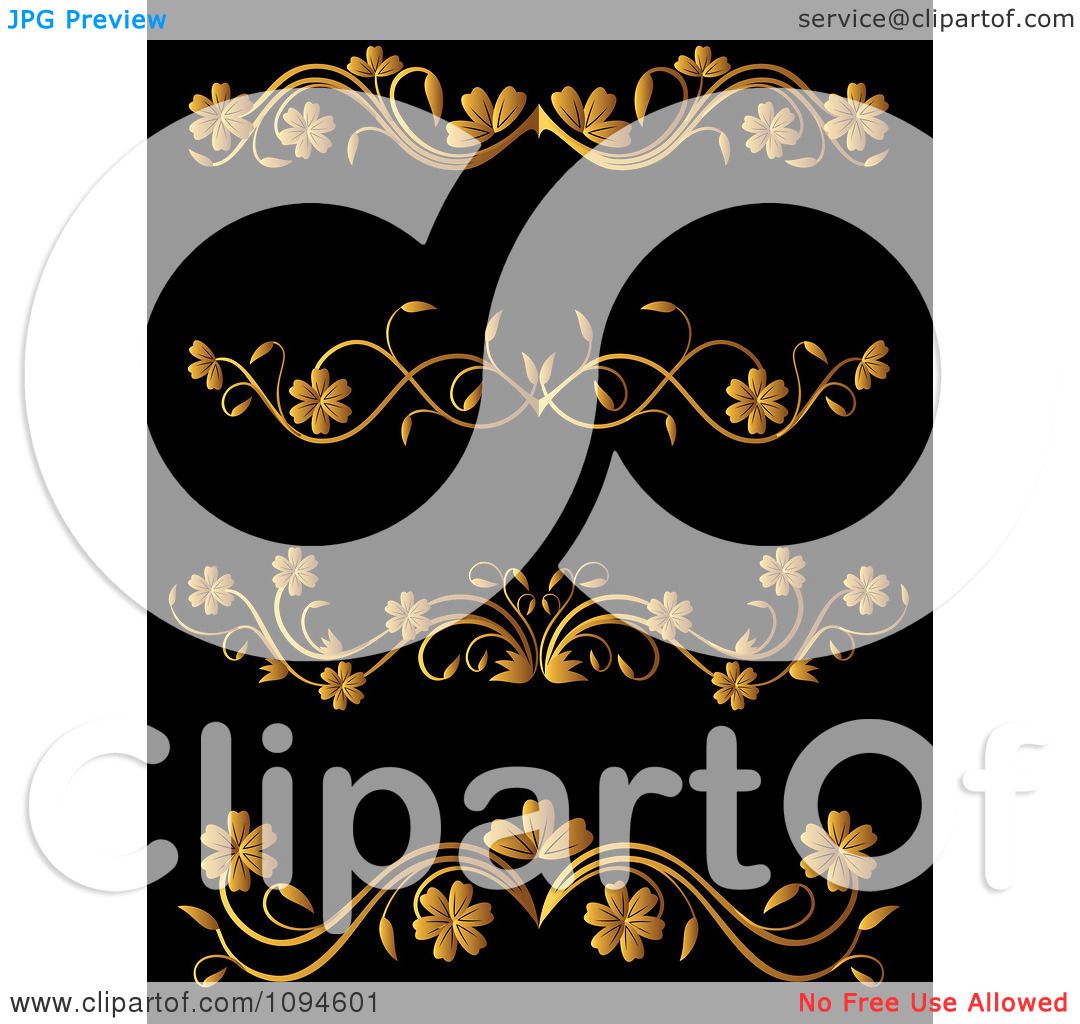 1080x1024 Clipart Golden Flourish Rule And Border Design Elements